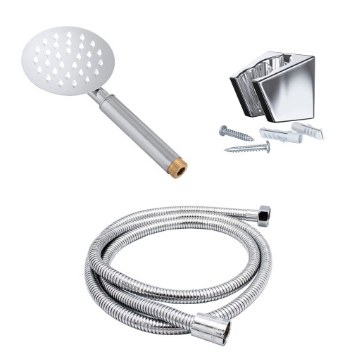 Zestaw natryskowy wąż + słuchawka okrągła