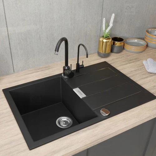 Zestaw - zlew Franke S2D 611-78 - bateria Arbo - system filtrujący Dafi