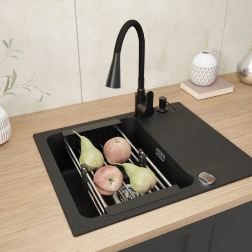 Zestaw - Zlewozmywak Franke OID 611-62 - bateria Flexo - dozownik - koszyk
