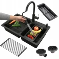 Zlewozmywak-Franke-UBG-620-czarny-mat-bateria-i-dozownik-Franke.jpg