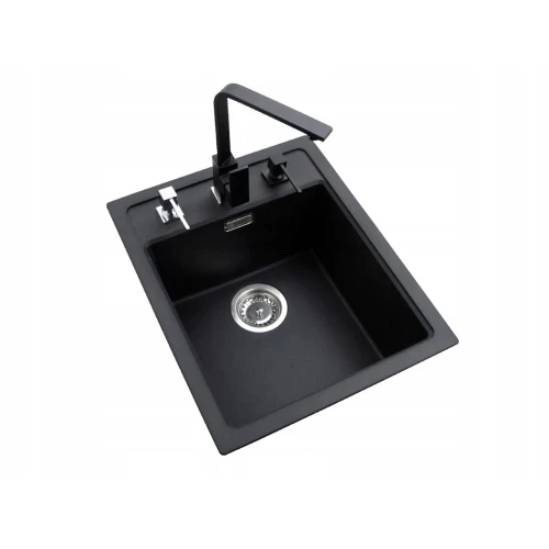Zestaw - zlew Franke Sid 610-40 - bateria Nook - dwa dozowniki