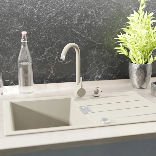 Zlewozmywak FRANKE Sirius SID 611-78 beżowy + bateria Alfa + dozownik +syfon