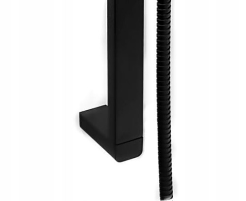 Zn3 czarny zestaw prysznicowy natryskowy